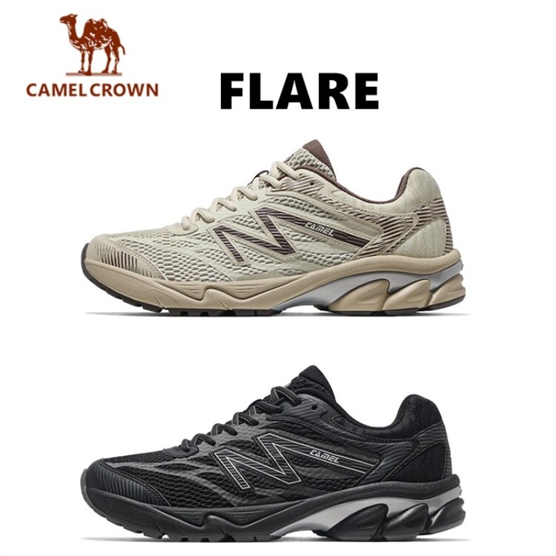 Breathable Mesh Athletic Shoes - CAMEL CROWN FLARE Running Shoes for