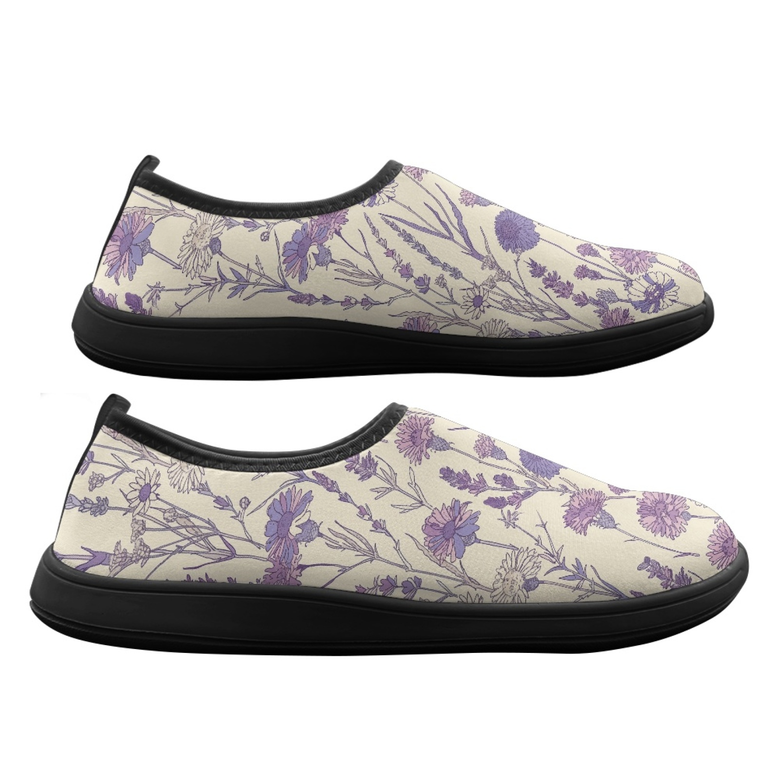 Wide Toe Box Running Sneakers - PENSTROLL Wildflower Wide Toe Flats Polyester
