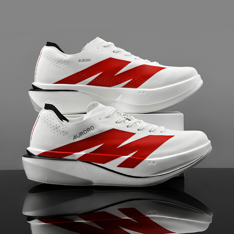 Breathable Mesh Athletic Shoes - Running Shoes Men Carbon Board Marathon