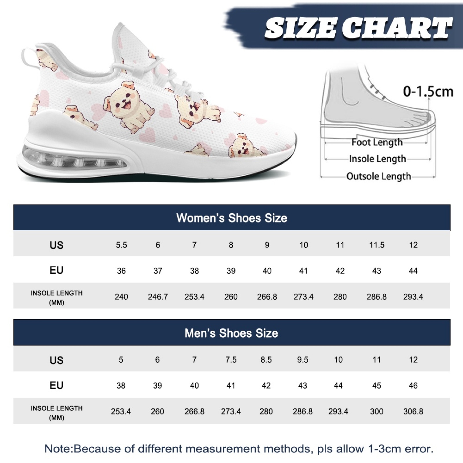PENSTROLL Dog Pattern Breathab - Breathable Mesh Athletic Shoes ulasan dan harga