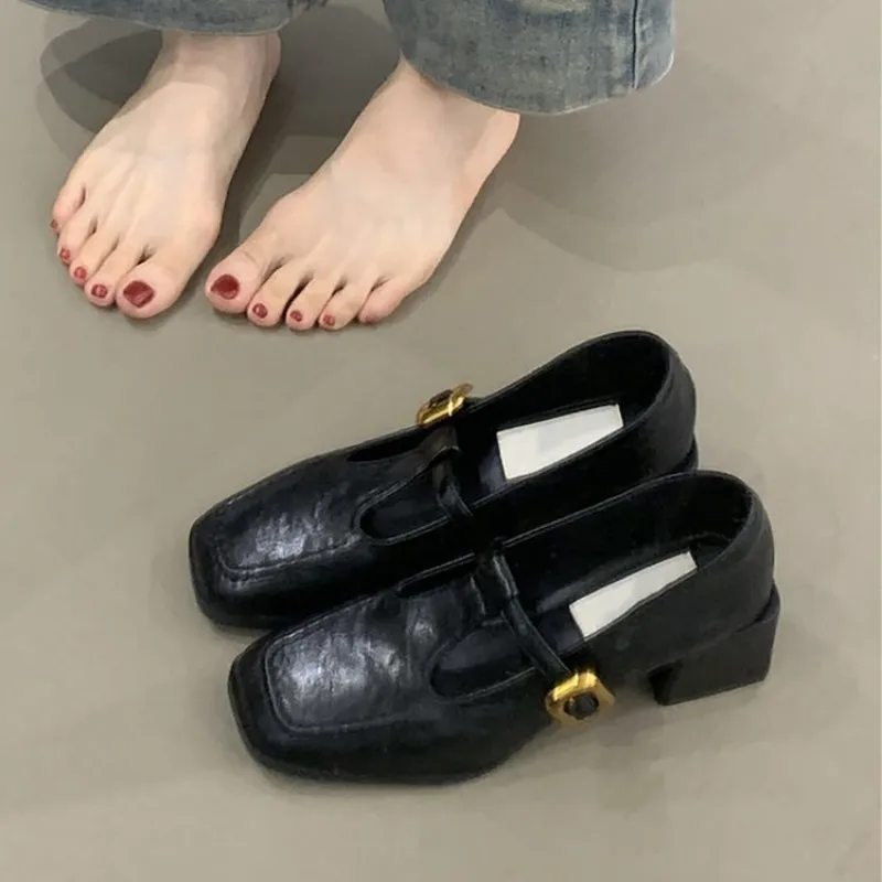 Women Square Toe T-Strap Mary  - Women'S Shoes ulasan dan harga