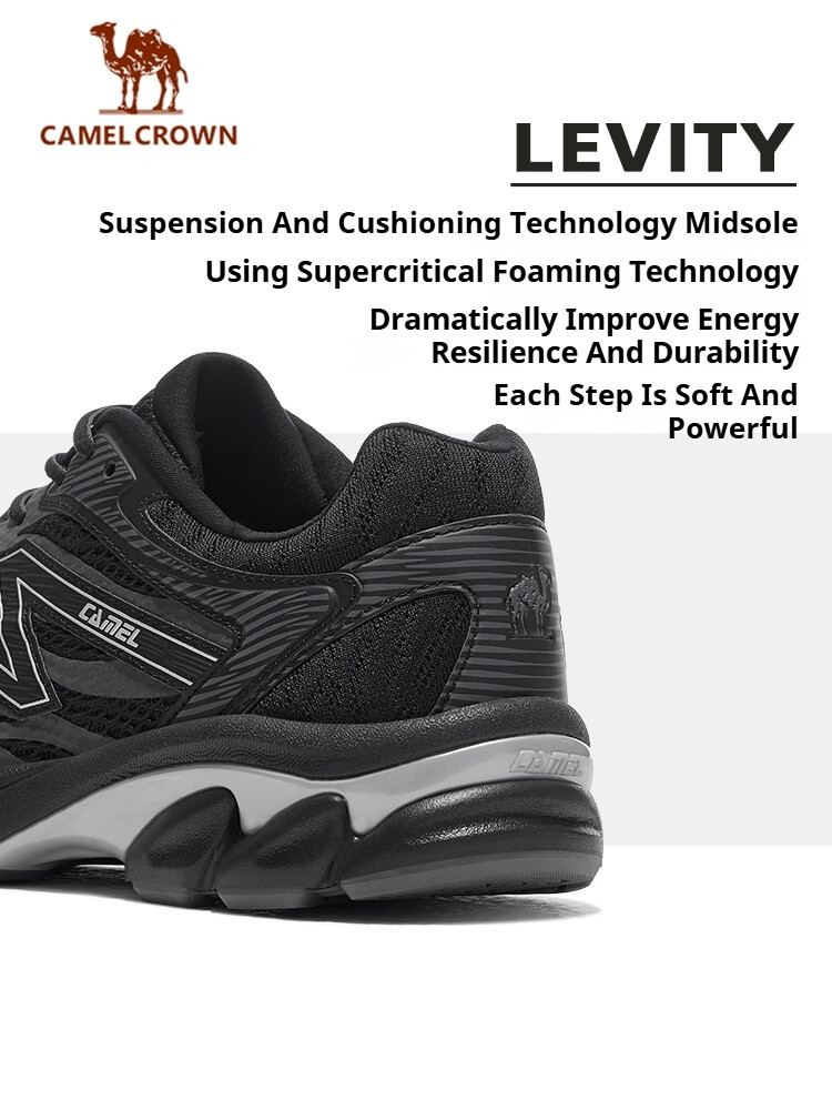 CAMEL CROWN FLARE Running Shoe - Breathable Mesh Athletic Shoes ulasan dan harga