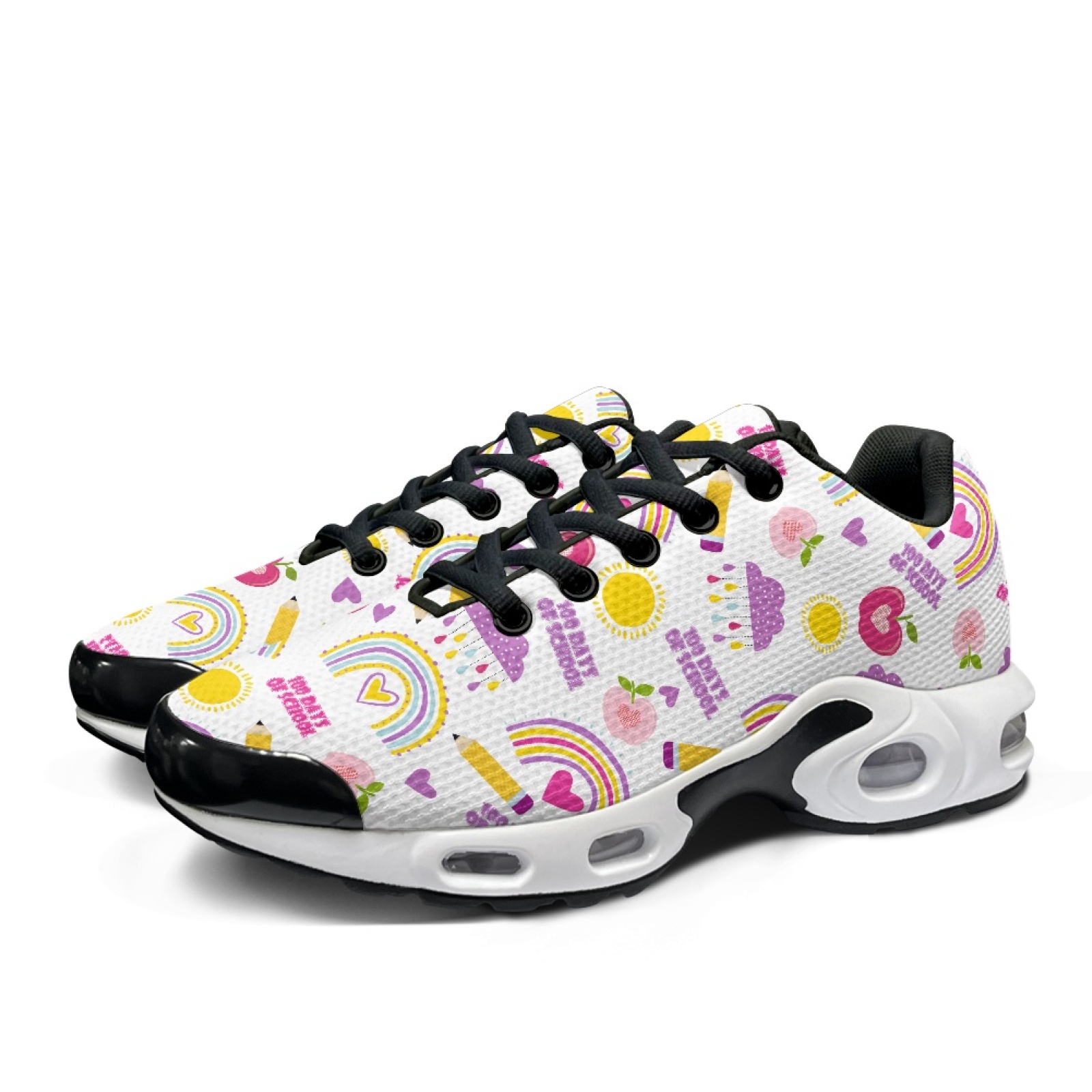 PENSTROLL Rainbow School Walki - Knit Fabric Lace Up Sneakers ulasan dan harga