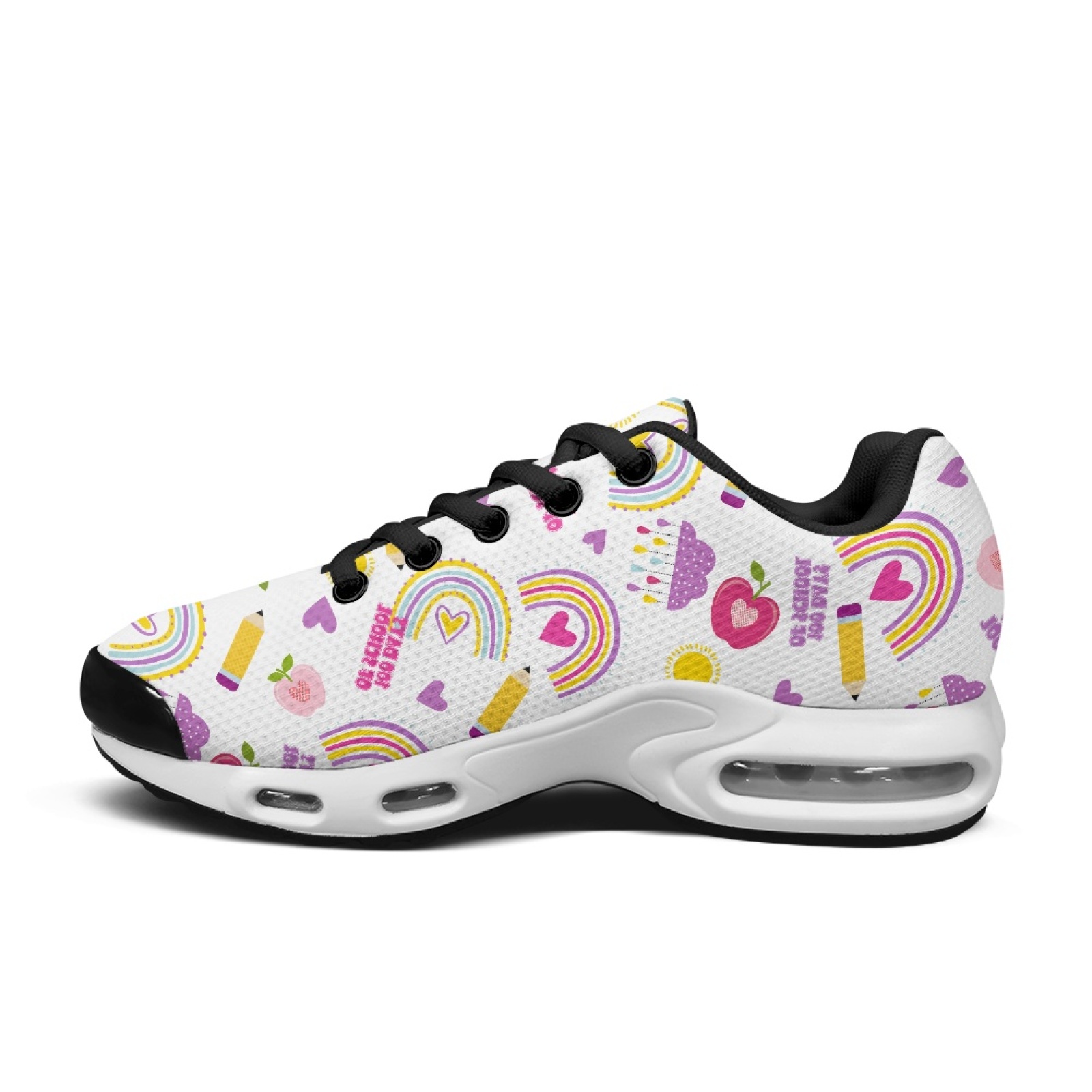 PENSTROLL Rainbow School Walki - Knit Fabric Lace Up Sneakers ulasan dan harga